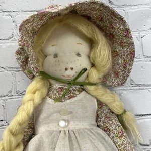 Vintage 1970s Holly Hobbie Vintage Knickerbocker Fabric Plush Doll 20” Tall - Picture 1 of 9