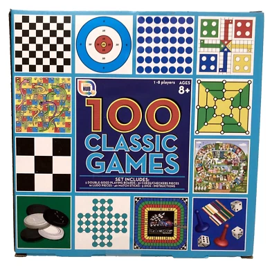 Board games Games Hub 100 Classic Family Games set in New Box Fun For The Family - Image 1 of 4
