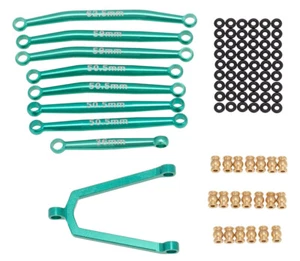 Billet Machined Alloy Linkage Set for Axial 1/24 SCX24 C10 B-17 Rock Crawler - Picture 1 of 1