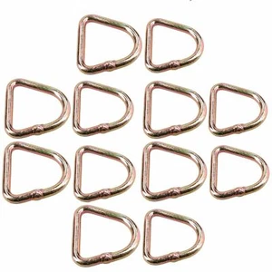 Paquete de 12 correas redondeadas para amarre para ojos punta de anillo de anclaje resistente - Imagen 1 de 4