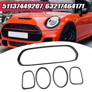 Grille Kit Front Rear Fog Light Surround Trim Fits Mini Cooper S F55 F56 F57 New - Picture 1 of 9
