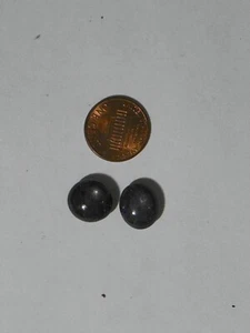 natural black star sapphire 22.98 Carats 2 Cabs Black Purple  - Picture 1 of 2