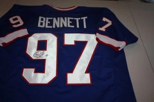 BUFFALO BILLS CORNELIUS BENNETT #97 SIGNIERTES BLAUES HEIMTRIKOT    - Bild 1 von 2