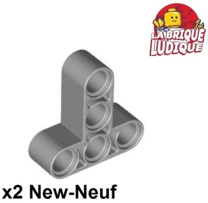 LEGO Technic 2x Liftarm 3x3 Camiseta Shape Thick Grueso Gris/Luminoso Bluish - Picture 1 of 1