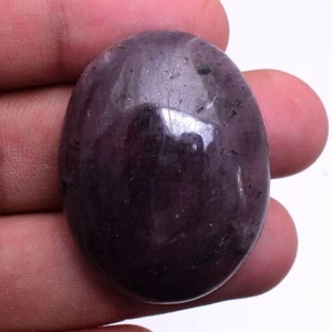 187 Cts Natural Untreated Ruby 39mmx30mm Oval Cabochon Glossy Loose Gemstone - Picture 1 of 6