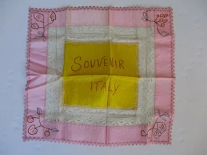 WWII US Army Souvenir of Italy Embroidery WW2 - Picture 1 of 7