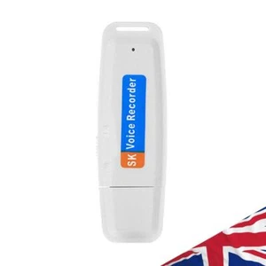 SK001 Ricaricabile U-Disk Digitale Registratore Vocale Penna USB TF Scheda Flash Drive - Foto 1 di 4