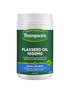 Aceite de linaza Thompson's 1000 mg 400 cápsulas fuente vegana de Omega 3, 6 y 9 - Imagen 1 de 2