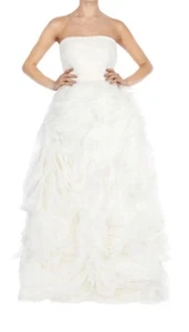 Coast Gemolyn Wedding Dress, Size 12, Boned, Strapless, Stunning Ruffles - Picture 1 of 11