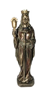 Saint Barbara Veronese Sculpture Bronzed Art Statue Cold Cast Religious St 2015 - Picture 1 of 21