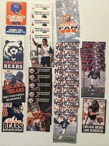 NFL Pocket Schedules Chicago Bears Misc Lot of 30 Ditka 1979- 1998 - Picture 1 of 12