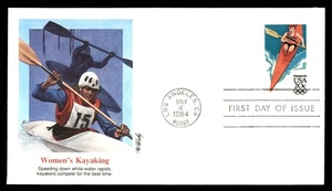 Mayfairstamps US FDC 1984 California Women's kayaking aau_58341 - Picture 1 of 2