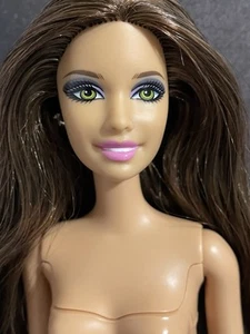 Nude Swappin Styles Barbie Doll Fashionistas Articulated Brown Hair Mattel - Picture 1 of 10