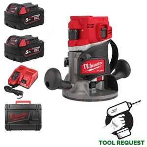Milwaukee M18FR12-0X 18v Fuel 1/2" Router Kit - 2 x 5.0ah Batt, Charger & Case - Picture 1 of 10