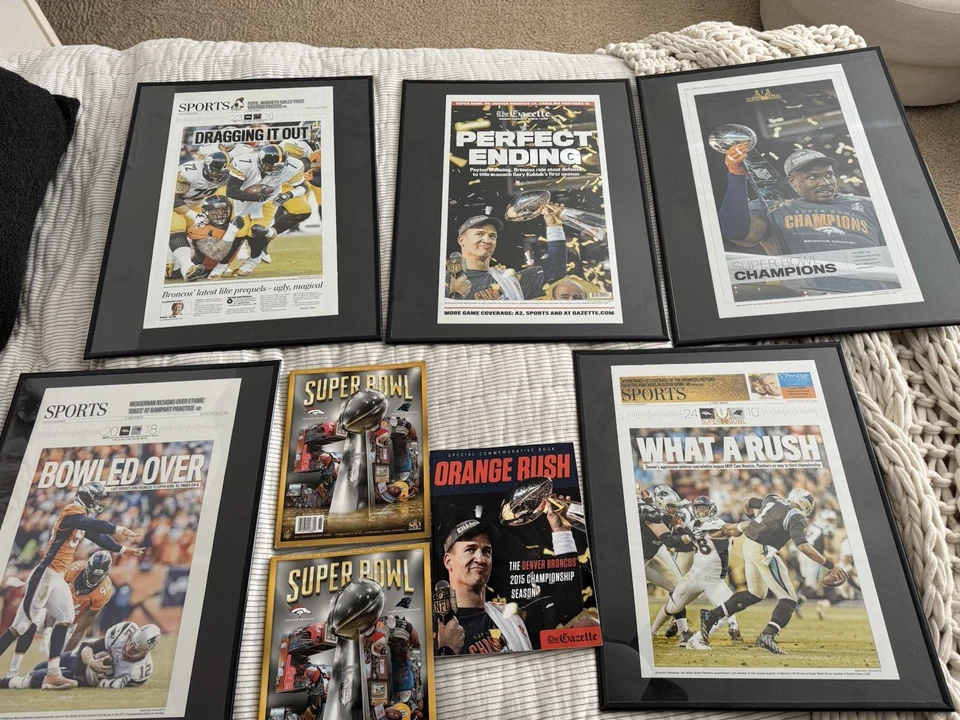 Pacote de recordações do 50º Super Bowl Denver Broncos cor dourada - Imagem 1 de 4