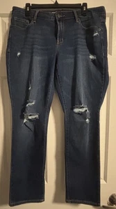Old Navy Mid-Rise Power Slim Straight blaue Damenjeans – Größe 14 - Bild 1 von 12
