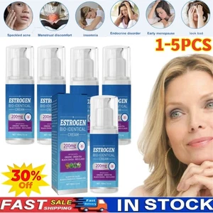 1-5X 100ml Estrogen Cream Natural Bio-identical Menopause Relief Balance Therapy - Picture 1 of 17