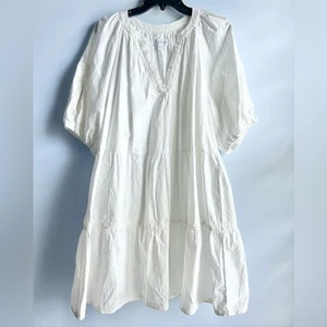 Mini Vestido Terciopelo por Graham & Spencer Bordado Manga Globo Talla Grande - Imagen 1 de 12