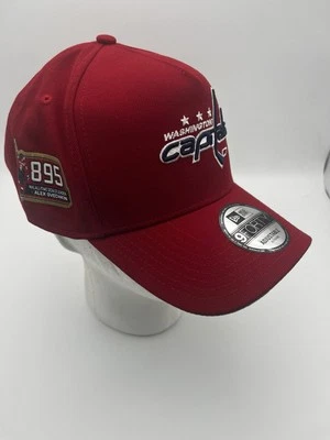 Alex Ovechkin Washington Capitals New Era Goal 895 Parche 9FORTY Sombrero Rojo NHL Foto 1 de 4