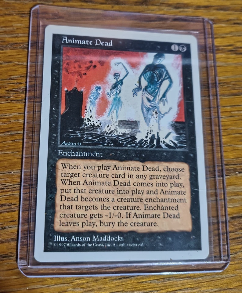 MTG Animate Dead MTG Revised MP X1 Magic The Gathering - Image 1 of 1