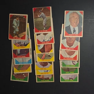 LOT (19) 1960 Fleer Greats Baseball HOFs Vintage G-VG - Picture 1 of 1