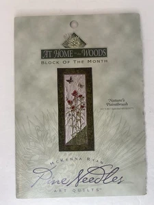 McKenna Ryan At Home In The Woods Quilt Block 9 Nature’s Paintbrush - Picture 1 of 4