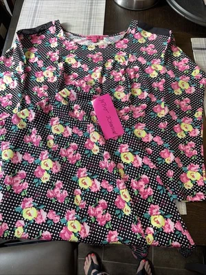 Top y falda Betsey Johnson Floradot talla M nueva con etiquetas Foto 1 de 4