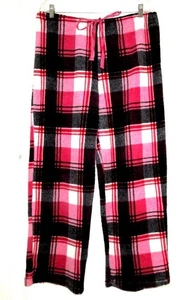 PANTALONES DE PIJAMA DE LANA A CUADROS ROJOS Y NEGROS Talla XL * (16-18) - Imagen 1 de 4