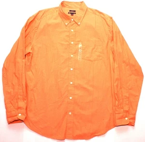 Camicia uomo Gap manica lunga vestibilità classica con bottoni arancione, taglia XL, NUOVA - Foto 1 di 2