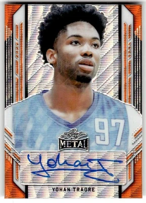 2021-22 Leaf Metal Yohan Traore Portrait Autographs Orange Wave #/5 #PA-YT1 Auto - Image 1 of 2