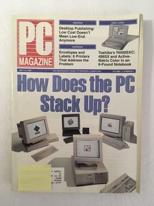 PC Magazine MAY 12, 1992 Vol. 11 No. 9 Back Issue COMPUTER Magazine PC Stack Up? - Picture 1 of 3
