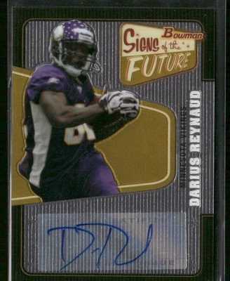 2008 Bowman #SF-DR Darius Reynaud Signs of the Future - Image 1 of 2