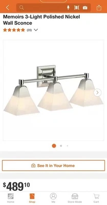 23688-BA03-SNL KOHLER Memórias 3 Luzes Cromo Polido Arandela de Parede - Imagem 1 de 4