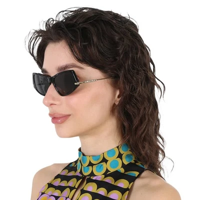 博柏利深灰色不规则女士太阳镜 BE4408 300187 52 BE4408 300187 52 — 第 1/4 张图片