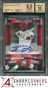 2010 ELITE EXTRA EDITION #146 JEAN SEGURA RC #/811 BGS 9.5 AUTO 10 - Picture 1 of 4