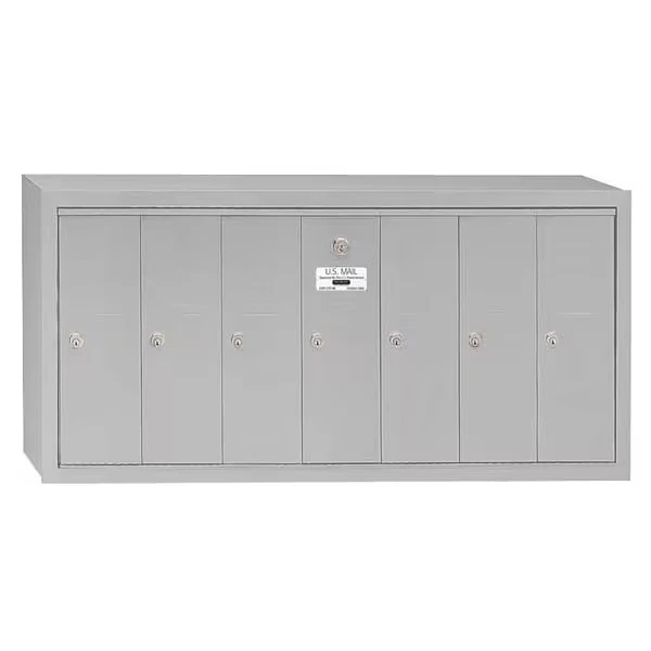 Salsbury Industries Mailbox, Aluminum, Powder Coated, 7 Doors, Surface, - - Image 1 of 4
