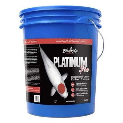 Blue Ridge Koi alimento para peces 14 lb - 3/16” diámetro pellet platino fórmula profesional Foto 1 de 4
