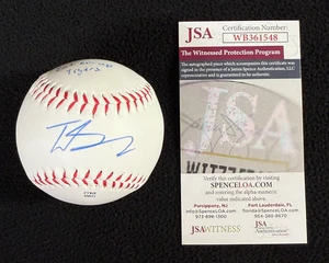 Trey Sweeney Signed & Inscribed "Eat Em Up" Detroit Tigers Baseball JSA COA - Picture 1 of 5