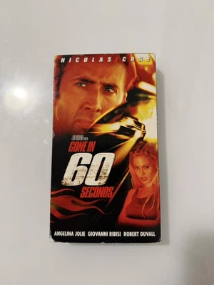 Gone in 60 Seconds (VHS) 2000 Nicolas Cage, Angelina Jolie TESTED - Image 1 of 2