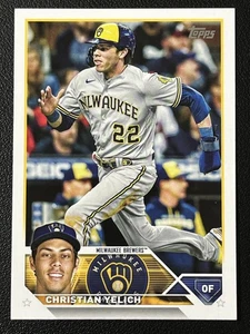 Tarjeta de béisbol 2023 Topps #192 Christian Yelich Milwaukee Brewers - Imagen 1 de 2