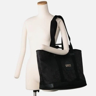 $3,500 New, Authentic GUCCI Large Supreme Tote Bag Purse in Black GG Canvas - Image 1 of 4