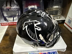 Deion Sanders Autographed Atlanta Falcons TB Mini Helmet Beckett Witness - Picture 1 of 6