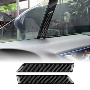 Front Window Stickers Black Carbon Fiber For Toyota GR86 Subaru BRZ 2021-2025 - Picture 1 of 8