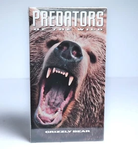 PREDATORS OF THE WILD-GRIZZLY BEAR-VHS *SEALED* - Imagen 1 de 2