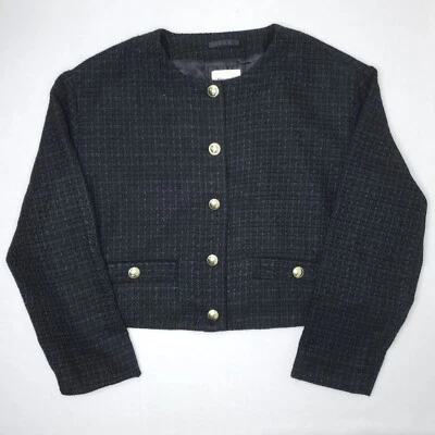 Chaqueta Blazer AMERICAN EAGLE OUTFITTERS Mujer Talla XL Mezcla Militar Recortada Foto 1 de 4