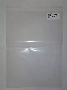 18"x24" Large Clear Resealable Cellophane Bags, 100-200 count, 2 MIL thickness - Picture 1 of 2