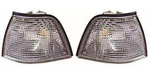 1991-1998 BMW 3 Series E36 4 Door Sedan EURO Corner Lights DEPO Clear PAIR - Picture 1 of 1