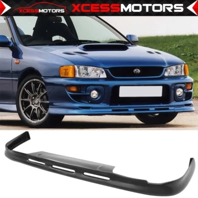 Fits 97-01 Subaru Impreza WRX P1 Style Unpainted Front Bumper Lip Spoiler - PU Foto 1 de 4