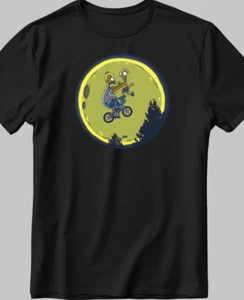 New T-Shirt Unisex The Simpsons, Simpson drawing Short Sleeve White-Black - Picture 1 of 4