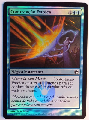 Stoic Rebuttal FOIL Mtg MISPRINT Portuguese. Missing "Counter target spell" - Imagen 1 de 4